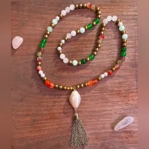 Long beaded necklace
